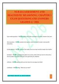 NUR 614 ASSESSMENT AND DIAGNOSTIC REASONING&colon; CHAPTER 1 EXAM QUESTIONS AND ANSWERS GRADED A&plus; 2026
