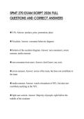 SPMT 270 EXAM SCRIPT 2026 FULL QUESTIONS AND CORRECT ANSWERS