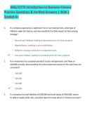 WGU D775 Introduction to Business Finance  Practice Questions & Verified Answers &vert; 2026 &vert;  Graded A&plus;