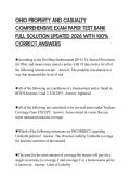 OHIO PROPERTY AND CASUALTY COMPREHENSIVE EXAM PAPER TEST BANK FULL SOLUTION UPDATED 2026 WITH 100&percnt; CORRECT ANSWERS