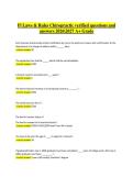Florida Chiropractic Laws & Rules &ndash; Exam Practice Questions & Answers &lpar;2026&sol;2027 A&plus; Grade&rpar;&vert;&colon; FL Laws & Rules Chiropractic &ndash; Verified Questions and Answers