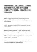 OHIO PROPERTY AND CASUALTY EXAMPREP BUNDLED EXAMS LATEST KNOWLEDGE CHECK WITH VERIFIED A&plus; SOLUTIONS AND SCENARIOS