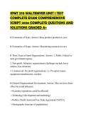 SPMT 370 WALTEMYER UNIT 1 TEST COMPLETE EXAM COMPREHENSIVE SCRIPT 2026 COMPLETE QUESTIONS AND SOLUTIONS GRADED A&plus;