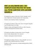SPMT 370 WALTEMYER UNIT 1 TEST COMPLETE EXAM PRACTICE TEST BANK 2026 TESTED QUESTIONS WITH ANSWERS GRADED A&plus;