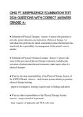 OHIO PT JURISPRUDENCE EXAMINATION TEST 2026 QUESTIONS WITH CORRECT ANSWERS GRADED A&plus;
