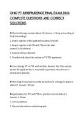 OHIO PT JURISPRUDENCE FINAL EXAM 2026 COMPLETE QUESTIONS AND CORRECT SOLUTIONS