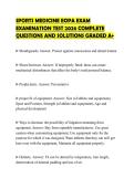 SPORTS MEDICINE EOPA EXAM EXAMINATION TEST 2026 COMPLETE QUESTIONS AND SOLUTIONS GRADED A&plus;