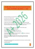 NURS 3021 TEST &num;2 EXAM QUESTIONS AND ANSWERS GRADED A&plus; 2026