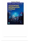 Solutions Manual Accounting Information Systems 16th Edition By Romney&semi; Steinbart&semi; Summers&semi; Wood&comma; All Chapters 1 - 24