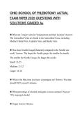 OHIO SCHOOL OF PHLEBOTOMY ACTUAL EXAM PAPER 2026 QUESTIONS WITH SOLUTIONS GRADED A&plus;