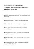 OHIO SCHOOL OF PHLEBOTOMY EXAMINATION TEST 2026 QUESTIONS WITH ANSWERS GRADED A