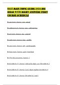 SSAT MAIN TOPIC GUIDE 2026 BIG IDEAS WITH RIGHT ANSWERS FIRST COURSE SCHEDULE