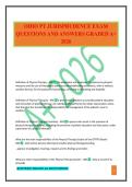 OHIO PT JURISPRUDENCE EXAM QUESTIONS AND ANSWERS GRADED A&plus; 2026