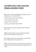 XACTIMATE LEVEL 2 FINAL EXAM 2026 PREMIUM ANSWERKEY REVIEW