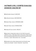 XACTIMATE LEVEL 2 SCRIPTED EXAM 2026 ADVANCED ANALYSIS SET