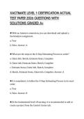 XACTIMATE LEVEL 1 CERTIFICATION ACTUAL TEST PAPER 2026 QUESTIONS WITH SOLUTIONS GRADED A&plus;