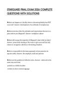 STARGUARD FINAL EXAM 2026 COMPLETE QUESTIONS WITH SOLUTIONS