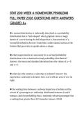 STAT 200 WEEK 6 HOMEWORK PROBLEMS FULL PAPER 2026 QUESTIONS WITH ANSWERS GRADED A&plus;