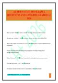 AUBURN SCMH 1010 EXAM 2 QUESTIONS AND ANSWERS GRADED A&plus; 2026