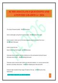 SCMH 1010 EXAM 4 QUESTIONS AND ANSWERS GRADED A&plus; 2026