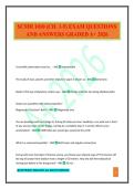 SCMH 1010 &lpar;CH&period; 1-5&rpar; EXAM QUESTIONS AND ANSWERS GRADED A&plus; 2026