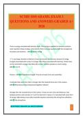 SCMH 1010 ADAMS&period; EXAM 3 QUESTIONS AND ANSWERS GRADED A&plus; 2026