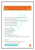 SCMH 1010 EXAM 3&colon; QUESTIONS AND ANSWERS GRADED A&plus; 2026