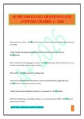 SCMH 1010 EXAM 1 QUESTIONS AND ANSWERS GRADED A&plus; 2026
