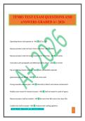 TFM03 TEST EXAM QUESTIONS AND ANSWERS GRADED A&plus; 2026