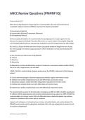ANCC Review Questions &lpar;PMHNP IQ&rpar;