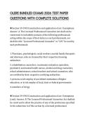 OLERE BUNDLED EXAMS 2026 TEST PAPER QUESTIONS WITH COMPLETE SOLUTIONS