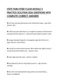 STATE FARM STEER CLEAR MODULE 4 PRACTICE SOLUTION 2026 QUESTIONS WITH COMPLETE CORRECT ANSWERS
