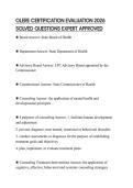 OLERE CERTIFICATION EVALUATION 2026 SOLVED QUESTIONS EXPERT APPROVED