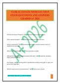 VA REAL ESTATE MOSELEY TEST EXAM QUESTIONS AND ANSWERS GRADED A&plus; 2026