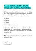 STATE FOOD SAFETY EXAMINATION TEST 2026 FULL SOLUTION SET GUARANTEED PASS