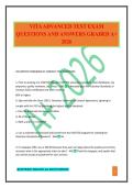 VITA ADVANCED TEST EXAM QUESTIONS AND ANSWERS GRADED A&plus; 2026