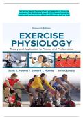 Complete Test Bank For Exercise Physiology Theory and Application to Fitness and Performance 12th Edition By Scott Powers All 1-25 Chapters Covered With Questions And Verified Solutions With Rationales And Case Study&period;