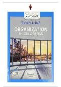 Test Bank - Organization Theory & Design 13th Edition by Richard Daft&comma; All Chapters