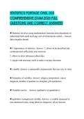 STATISTICS PORTAGE CNSL 503 COMPREHENSIVE EXAM 2026 FULL QUESTIONS AND CORRECT ANSWERS