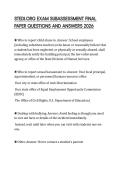 STEDI&period;ORG EXAM SUBASSESSMENT FINAL PAPER QUESTIONS AND ANSWERS 2026