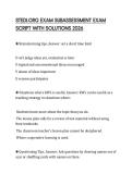 STEDI&period;ORG EXAM SUBASSESSMENT EXAM SCRIPT WITH SOLUTIONS 202