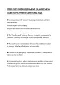 STEDI&period;ORG SUBASSESSMENT EXAM REVIEW QUESTIONS WITH SOLUTIONS 2026STEDI&period;ORG SUBASSESSMENT EXAM REVIEW QUESTIONS WITH SOLUTIONS 2026