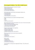 Electromagnetic Radiation - Test &vert;&vert; 100&percnt; Verified Answers&period;