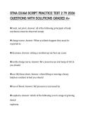 STNA EXAM SCRIPT PRACTICE TEST 2 79 2026 QUESTIONS WITH SOLUTIONS GRADED A&plus;
