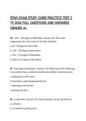 STNA EXAM STUDY GUIDE PRACTICE TEST 2 79 2026 FULL QUESTIONS AND ANSWERS GRADED A&plus;