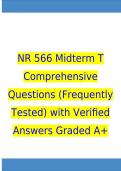 NR 566 Midterm T Comprehensive Questions &lpar;Frequently Tested&rpar; with Verified Answers Graded A&plus;
