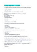 FIN 101 Final Practice &vert;&vert; A&plus; Certified&period;
