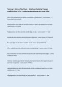 Veterinary Science Final Exam &ndash; Veterinary Assisting Program &ndash; Academic Year 2026 &ndash; Comprehensive Review and Study Guide
