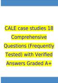 CALE Practice Test 3-Elaine &lpar;ACTCM&rpar; Comprehensive Questions &lpar;Frequently Tested&rpar; with Verified Answers Graded A&plus;