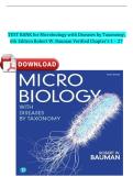COMPLETE TEST BANK FOR&colon; Microbiology with Diseases by Taxonomy 6th Edition by Robert Bauman &lpar;Author&rpar; Latest Update